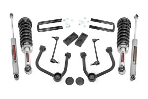 Ford Ranger Suspension Lift Kit - Front + Rear - Rough Country - 3 Inch, N3 Struts, Tubular Upper Control Arms - '24-'25 Ford Ranger Suspension Lift Kit - Front + Rear - Rough Country - 3 Inch, N3 Struts, Tubular Upper Control Arms - '24-'25